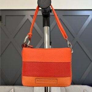 NWT BCBGMAXAZRIA Orange Small Ziparound Bag